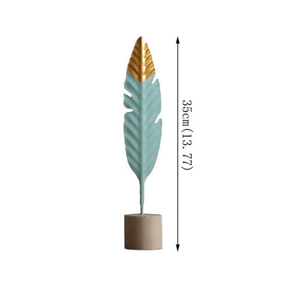 Modern Feather Wooden Decoration Accessories